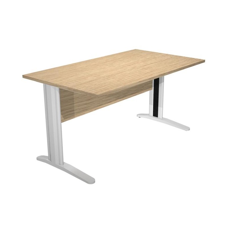 ARTEXPORT MESA ESCRITORIO PRESTO 140 CON PATAS DE METAL TABLERO 22MM ROBLE