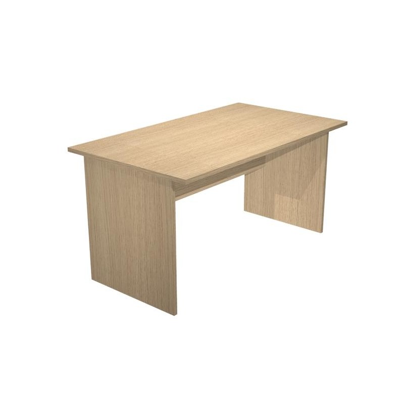 ARTEXPORT MESA ESCRITORIO PRESTO 140 CON PATAS PANEL LATERALES TABLERO DE 22MM ROBLE