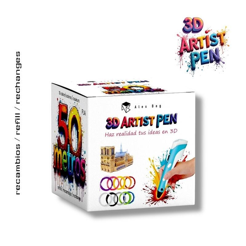 ROYMART RECAMBIOS BOLI 3D 50 MTS. 10 COLORES