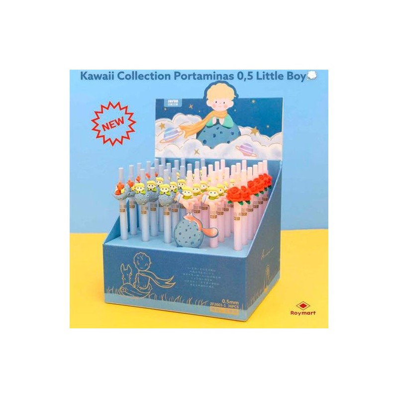 ROYMART PORTAMINAS LITTLE BOY 2 COLORES 0.5 EXPOSITOR 36 UD C/SURTIDOS