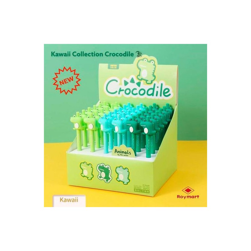 ROYMART BOLIS COCODRILO CLICK PEN SURTIDOS EXPOSITOR 36 UD