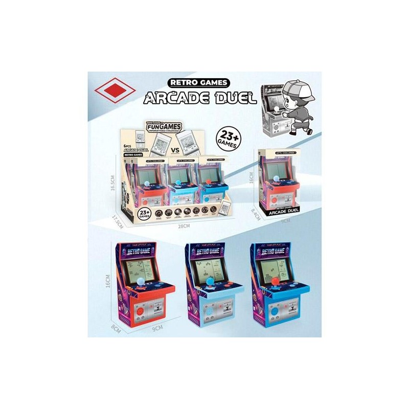 ROYMART MAQUINAS MARCIANITOS 23 JUEGOS CLÁSICA EXPOSITOR 6 UD
