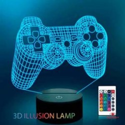 ROYMART LÁMPARA LED NIGHT LIGHT MANDO CONSOLA CONTROL REMOTO USB 16 COLORES