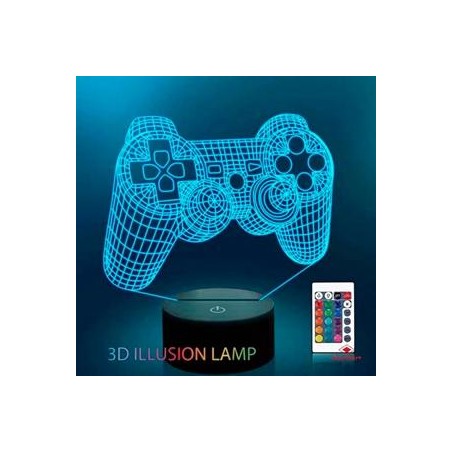 ROYMART LÁMPARA LED NIGHT LIGHT MANDO CONSOLA CONTROL REMOTO USB 16 COLORES
