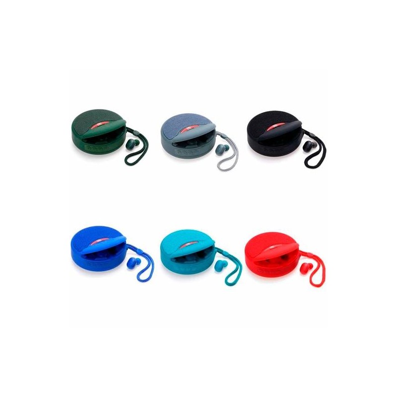 ROYMART IN EAR DISPOSITIVO INALÁMBRICO MULTIFUNCIÓN IN PODS/RADIO FM/ALTAVOZ MOD.BURGER C/SURTIDOS