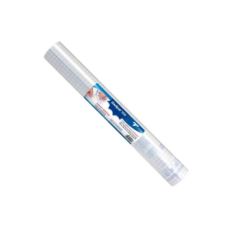 SADIPAL FORRO DE LIBROS AUTOADHESIVO REPOSICIONABLE PP 100MICRAS 0,50X20M TRANSPARENTE