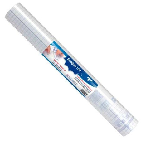 SADIPAL FORRO DE LIBROS AUTOADHESIVO REPOSICIONABLE PP 100MICRAS 0,50X20M TRANSPARENTE