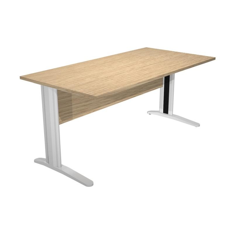 ARTEXPORT MESA ESCRITORIO PRESTO 160 CON PATAS DE METAL TABLERO 22MM ROBLE