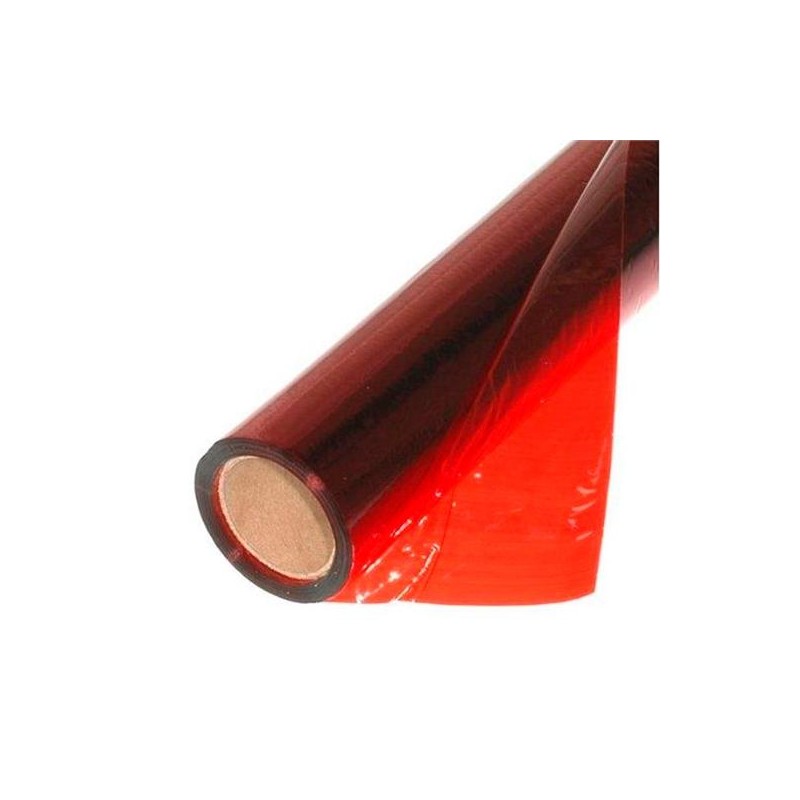 SADIPAL PAPEL CELOFÁN PLIEGOS MICROPERFORADO ROLLO 25H 50X65CM ROJO