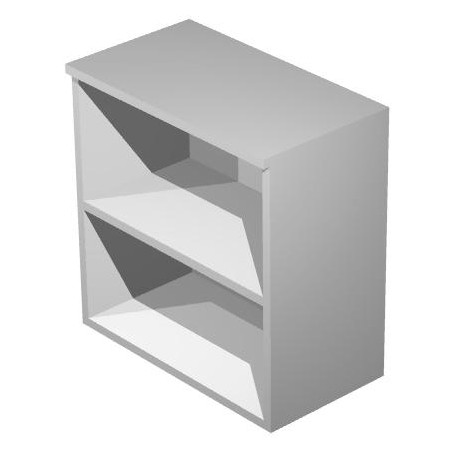 ARTEXPORT ESTANTERÍA BAJA PRESTO ABIERTA 1 ESTANTE 22MM REGULABLE CON TRASERA GRIS