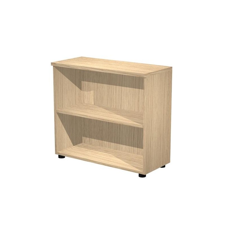 ARTEXPORT ESTANTERÍA BAJA PRESTO ABIERTA 1 ESTANTE 22MM REGULABLE CON TRASERA ROBLE