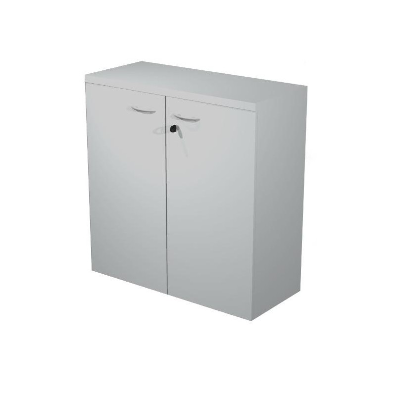 ARTEXPORT ARMARIO BAJO PRESTO CON PUERTAS 1 ESTANTE 22MM REGULABLE CON TRASERA GRIS