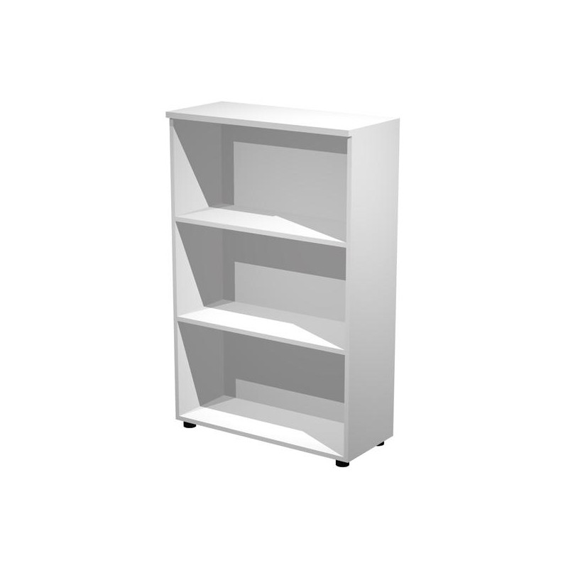 ARTEXPORT ESTANTERÍA MEDIA PRESTO ABIERTA 2 ESTANTES 22MM REGULABLES CON TRASERA BLANCO