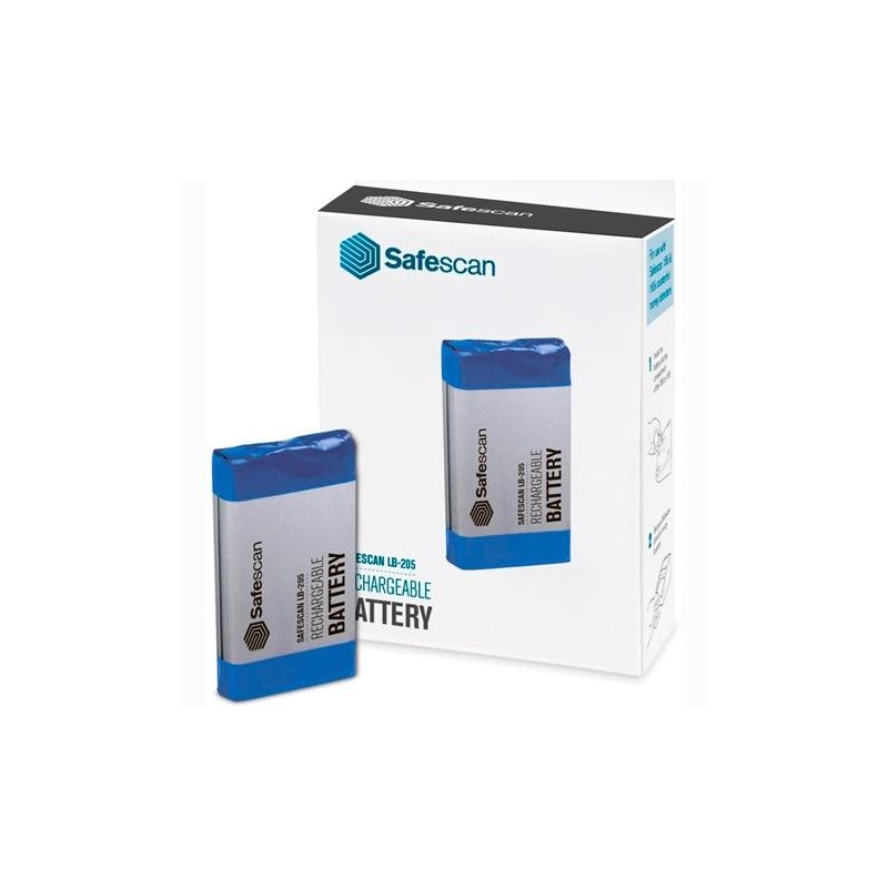 SAFESCAN BATERÍA RECARGABLE LB-205 PARA CONTADORAS DE DINERO MODELOS 6165, 6175 Y 6185