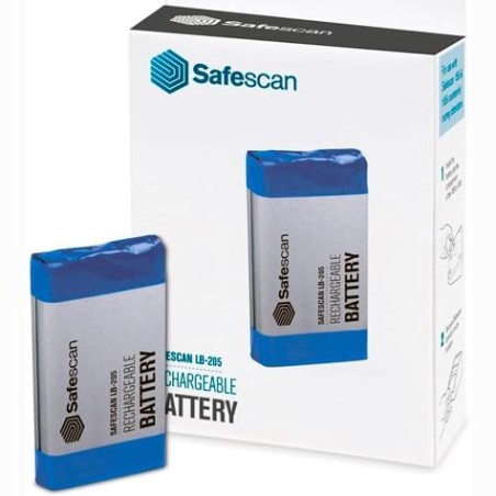 SAFESCAN BATERÍA RECARGABLE LB-205 PARA CONTADORAS DE DINERO MODELOS 6165, 6175 Y 6185