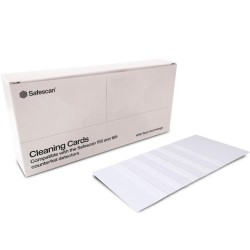 SAFESCAN TARJETAS DE LIMPIEZA PARA DETECTORES AUTOMATICOS DE BILLETES CAJA 10 UD