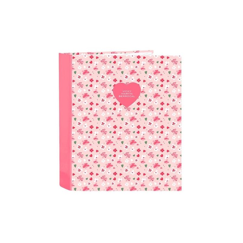 SAFTA CARPETA DE ANILLAS 4X35MM FOLIO LOMO ANCHO VMB "IN BLOOM"