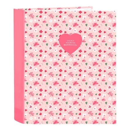 SAFTA CARPETA DE ANILLAS 4X35MM FOLIO LOMO ANCHO VMB "IN BLOOM"