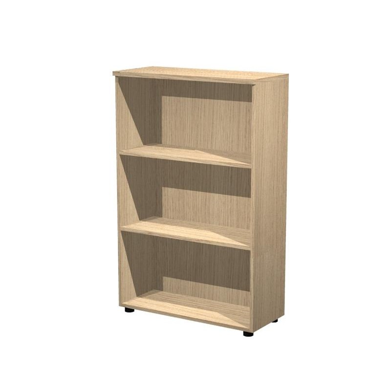 ARTEXPORT ESTANTERÍA MEDIA PRESTO ABIERTA 2 ESTANTES 22MM REGULABLES CON TRASERA ROBLE