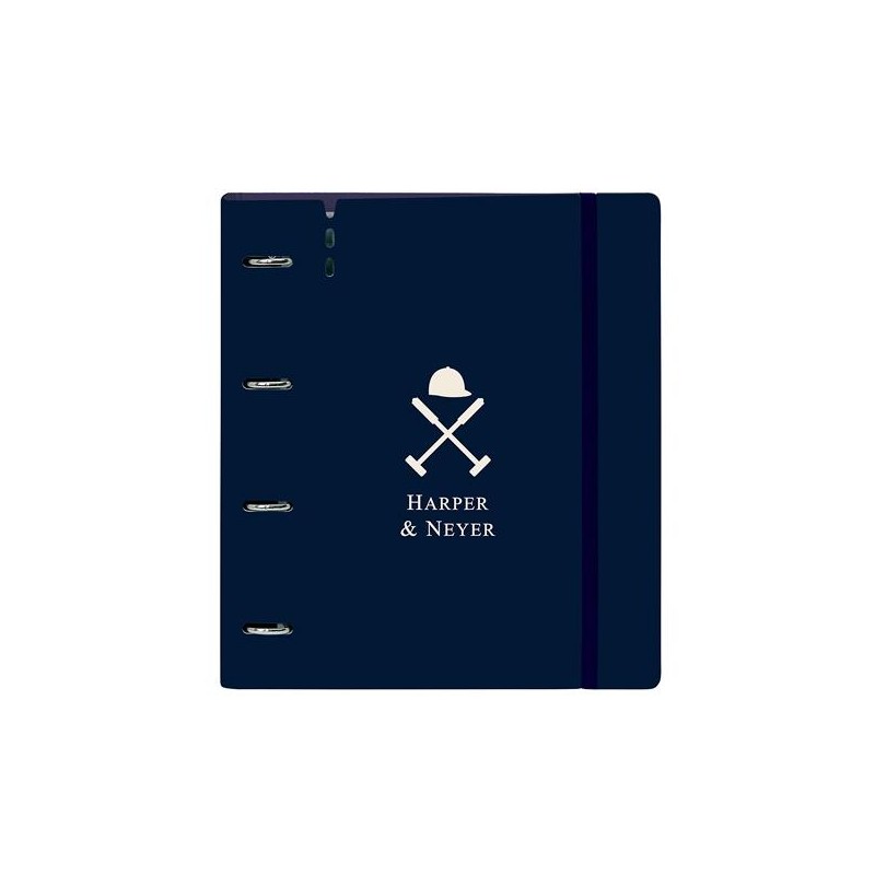 SAFTA CARPEBLOCK ANILLAS 4X35MM C/RECAMBIO 100H A4 TAPAS PP FOAM C/SEPARADORES HARPER & NEYER