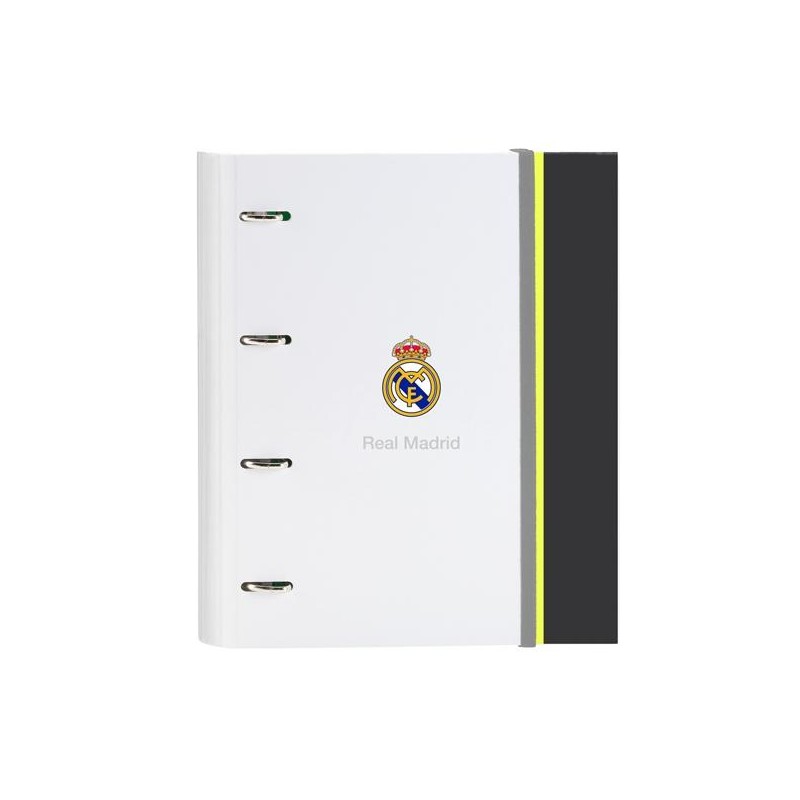 SAFTA CARPETA ANILLAS 4X35MM C/RECAMBIO A4 100H 80GR TAPA DURA REAL MADRID EQUIP. 25/26