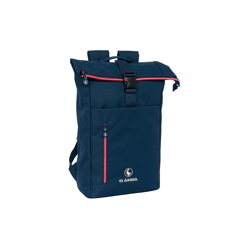 SAFTA MOCHILA SOLAPA PARA PORTÁTIL 15,6" EL GANSO "CLASSIC" 15,3L AZUL