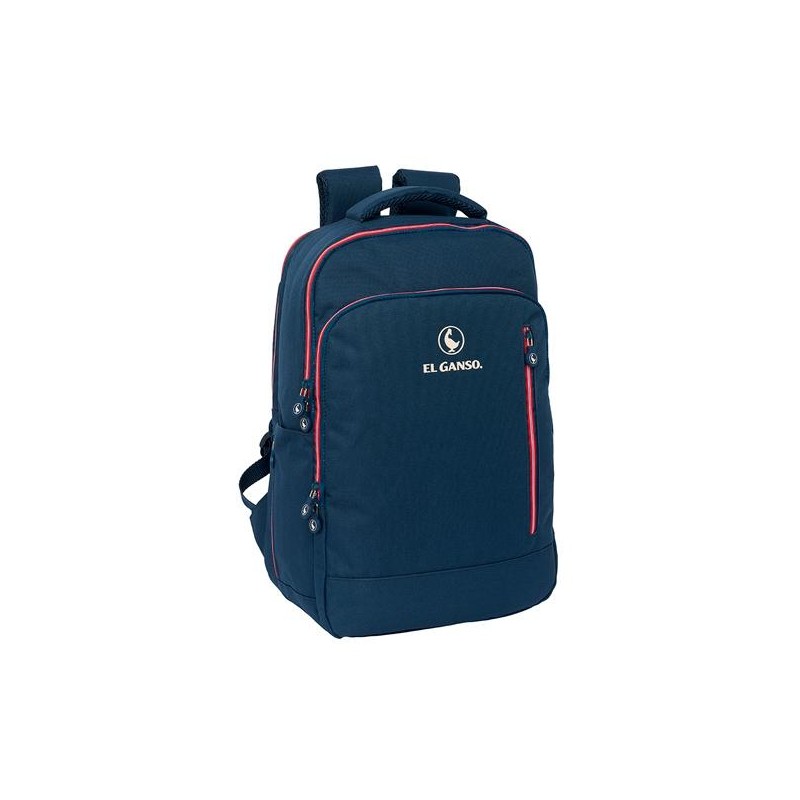 SAFTA MOCHILA PORTÁTIL 15,6" + TABLET + USB EL GANSO "CLASSIC" 19,15L AZUL