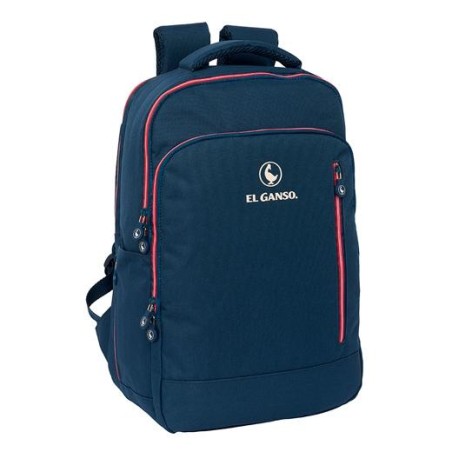 SAFTA MOCHILA PORTÁTIL 15,6" + TABLET + USB EL GANSO "CLASSIC" 19,15L AZUL