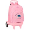 SAFTA MOCHILA GRANDE C/RUEDAS COMPACT EVOLUTION EXTRAÍBLE GLOWLAB KIDS "SWEET HOME"