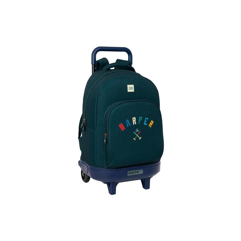 SAFTA MOCHILA GRANDE CON RUEDAS COMPACT EXTRAÍBLE HARPER & NEYER