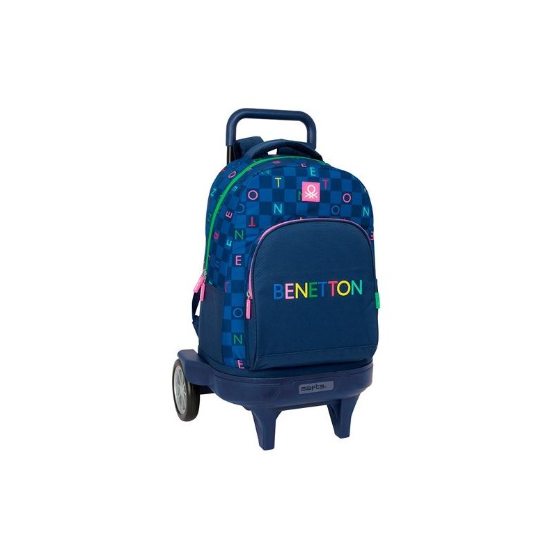 SAFTA MOCHILA GDE. C/RUEDAS COMPACT EVOL. EXT. BENETTON "DAMERO"