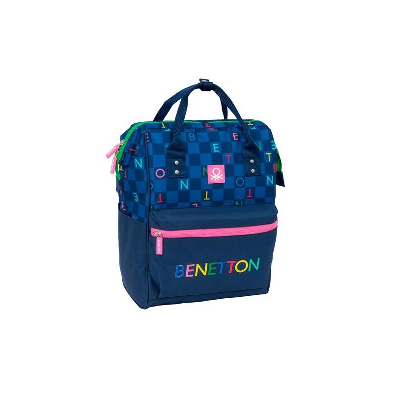 SAFTA MOCHILA CON ASAS PARA PORTATIL 13" BENETTON "DAMERO"