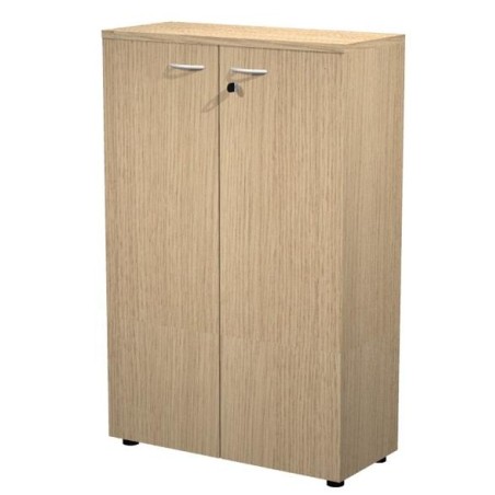 ARTEXPORT ARMARIO MEDIO PRESTO CON PUERTAS 2 ESTANTES 22MM REGULABLES CON TRASERA ROBLE