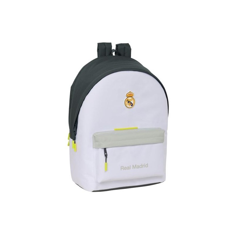 SAFTA MOCHILA DOBLE PARA PORTATIL 15,6"+USB REAL MADRID EQUIPACIÓN 25/26