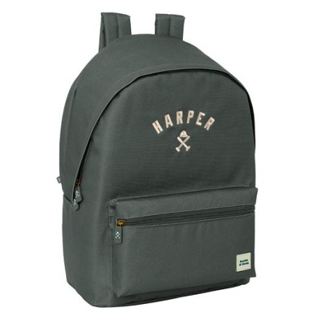 SAFTA MOCHILA DOBLE PARA PORTATIL 15,6"+USB HARPER & NEYER "GREY"
