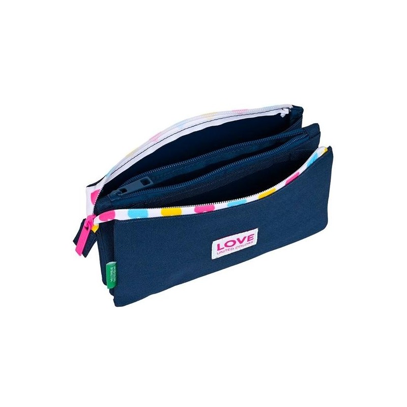 SAFTA PORTATODO TRIPLE BENETTON "LOVE"