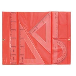 SAFTA CONJUNTO DIBUJO ESCOLAR DE REGLAS