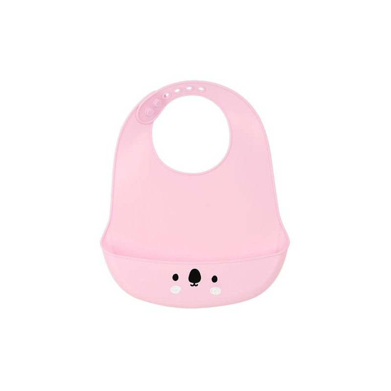 SAFTA BABERO DE SILICONA "KOALA" PINK