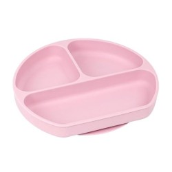 SAFTA PLATO SILICONA CON VENTOSA "KOALA" PINK