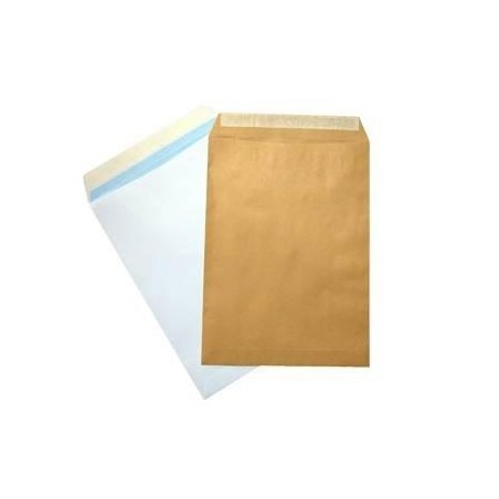 SAM BOLSA K-108100 AUTOADHESIVO CON TIRA DE SILICONA 260X360 KRAFT 90 GRAMOS 250 BOLSAS