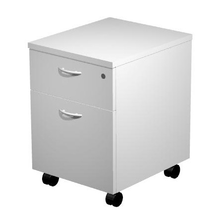 ARTEXPORT CAJONERA PRESTO 2 CAJONES C/RUEDAS GUÍAS METÁLICAS CERRADURA GRIS -DESMONTADO-