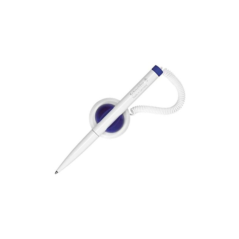 SCHNEIDER BOLÍGRAFO KLICK-FIX-PEN M TINTA AZUL COLOR BLANCO