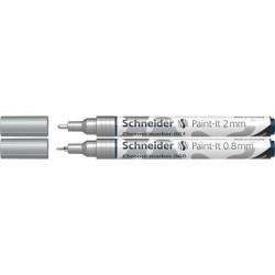 SCHNEIDER ROTULADOR METÁLICO CROMADO PAINT-IT 2 CHROME PUNTAS DE 0.8MM/2MM ESTUCHE 2 UD