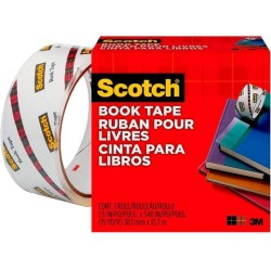 SCOTCH CINTA ADHESIVA TRANSPARENTE PARA REPARACIÓN DE LIBROS PP ROLLO 38,1MM X 13,7M