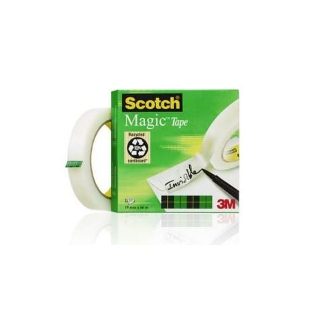 SCOTCH MAGIC CINTA ADHESIVA INVISIBLE 810 ROLLO 19MM X 66M CAJA INDIVIDUAL