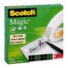 SCOTCH CINTA ADHESIVA INVISIBLE MAGIC ROLLO 25MM X 66M CAJA INDIVIDUAL