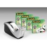 SCOTCH DISPENSADOR C60 NEGO/PLATA + 4 ROLLOS CINTA SCOTCH MAGIC 19MMX33M