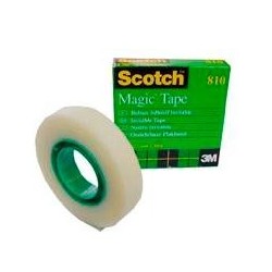 SCOTCH CINTA ADHESIVA INVISIBLE MAGIC ROLLO 12MM X 33M CAJA INDIVIDUAL