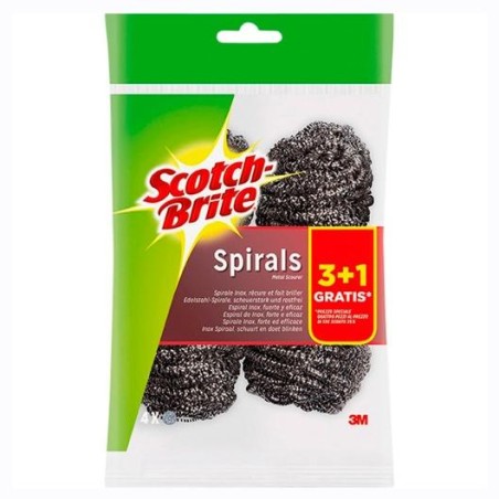 SCOTCH BRITE ESTROPAJO DE ACERO 3+1