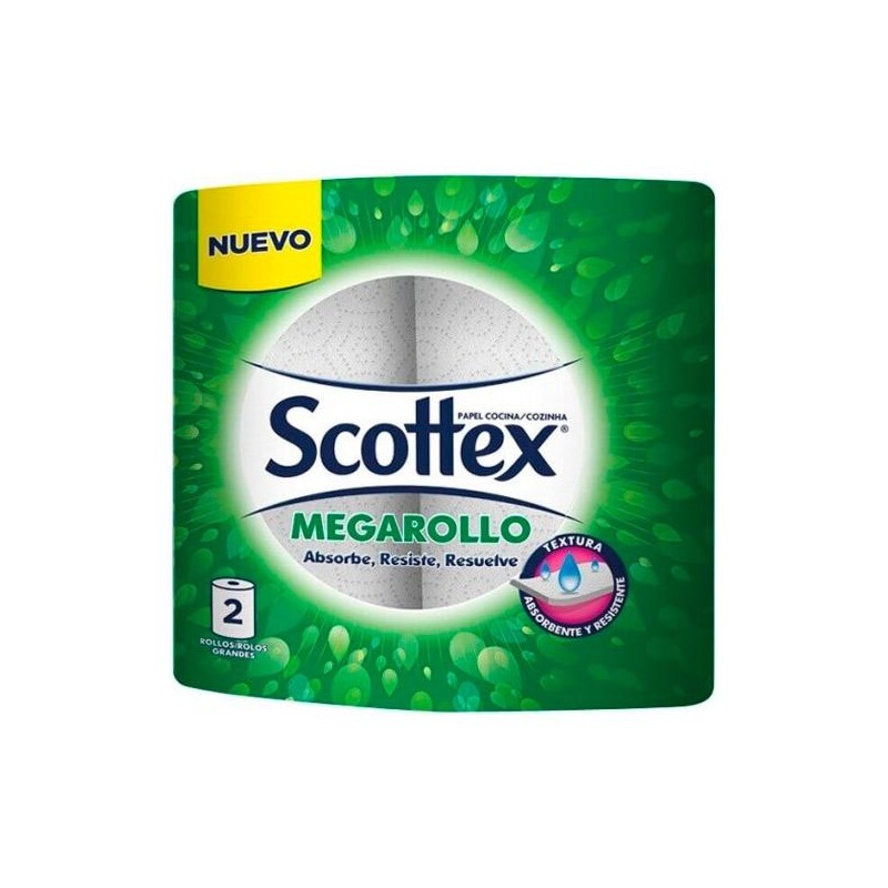 SCOTTEX ORIGINAL PAPEL DE COCINA MEGARROLLO PACK DE 2U